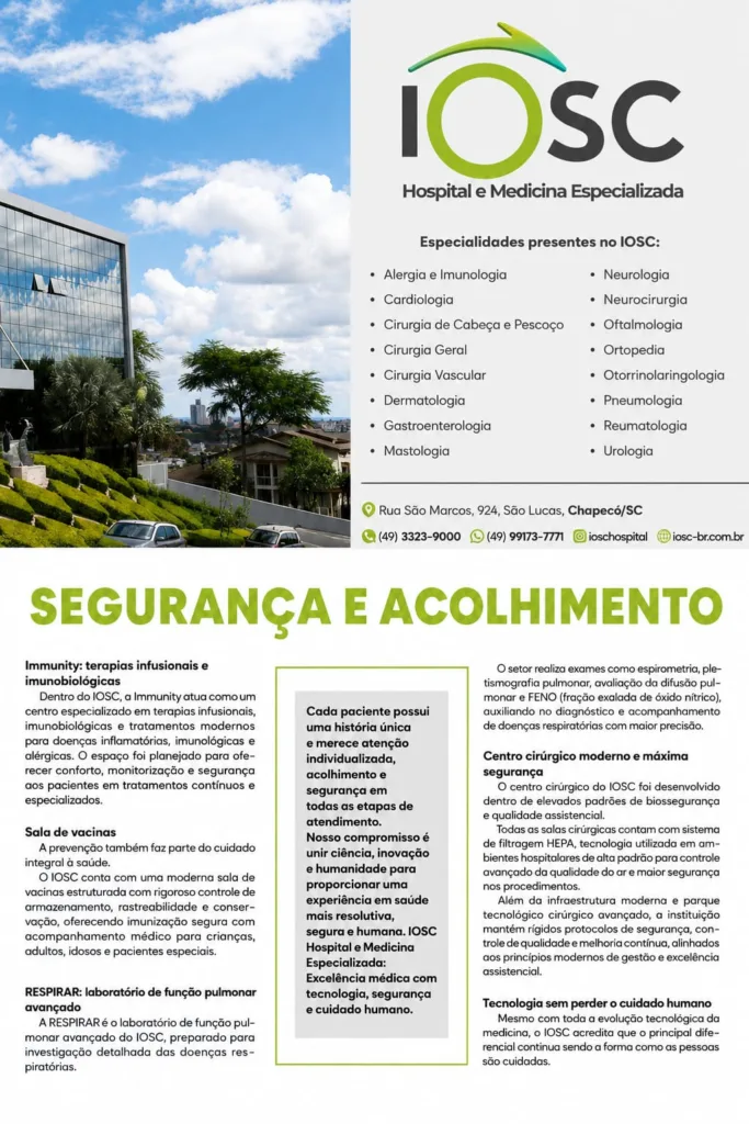 IOSC Hospital e Medicina Especializada: Medicina Moderna, Humanização e Cuidado Integral em Chapecó 2 image 7